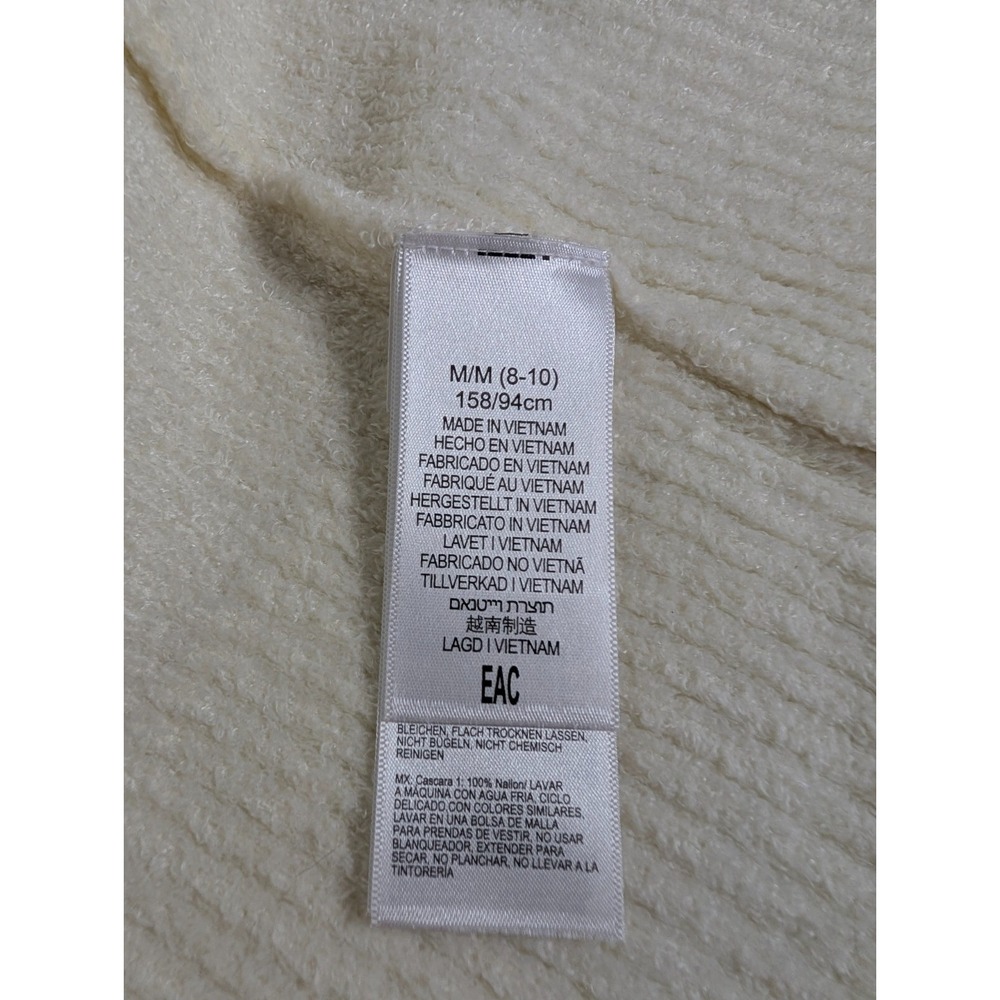 EXOFFICIO Sweater Womens Medium Ivory Open Cardigan Pockets Long Sleeve Stretch - Picture 7 of 11